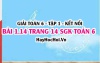 Bài 1.14 SGK Toán 6 tập 1 Kết nối tri thức